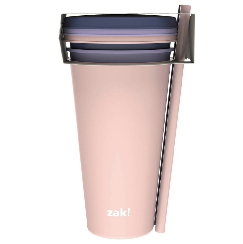 Zak Designs 3pk 25 fl oz Plastic Solid Straw Tumbler Set - Picture 8 of 11